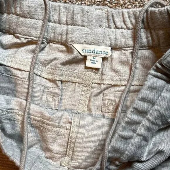 Sundance Pale Gray Cotton Fine Corduroy Cargo Jogger Pants - Picture 3 of 10